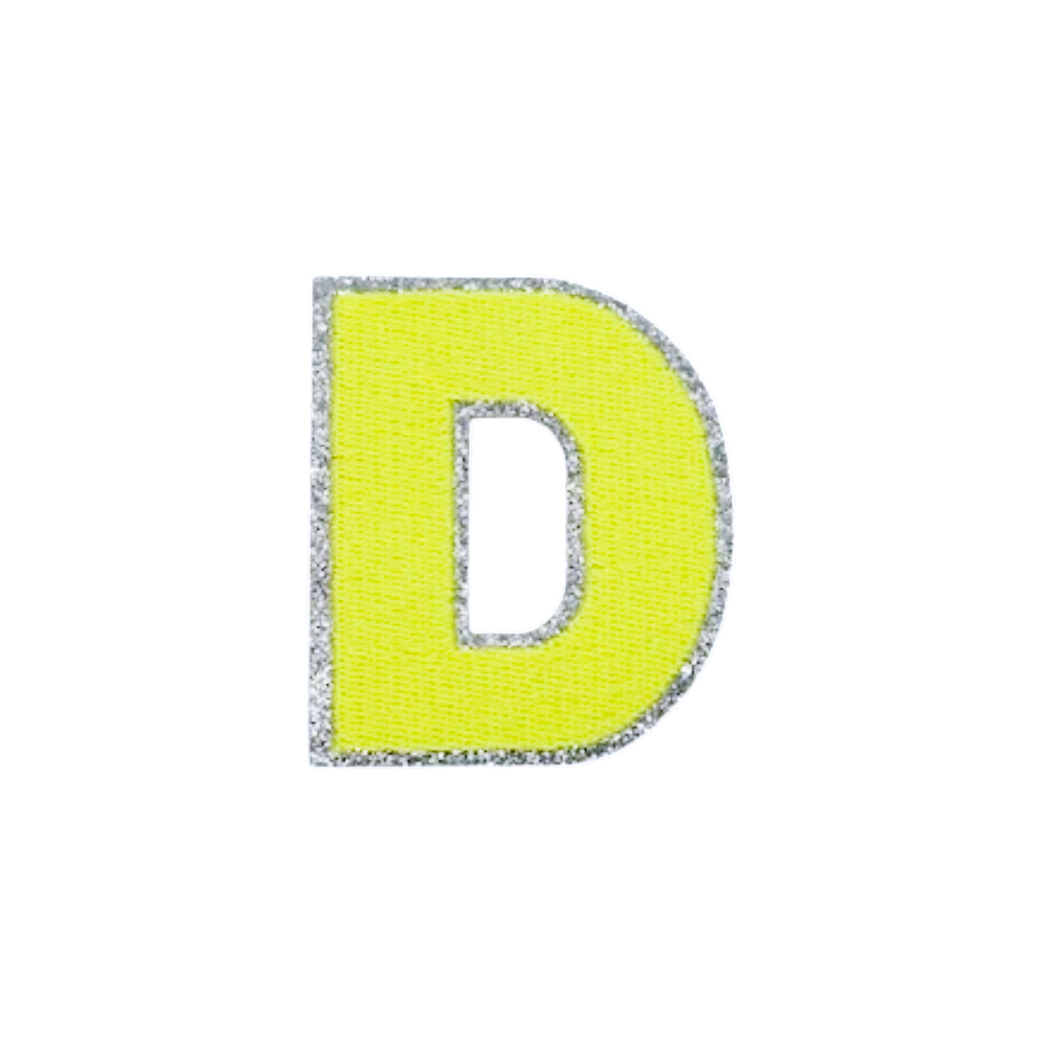 Glitzer Patches Neon gelb