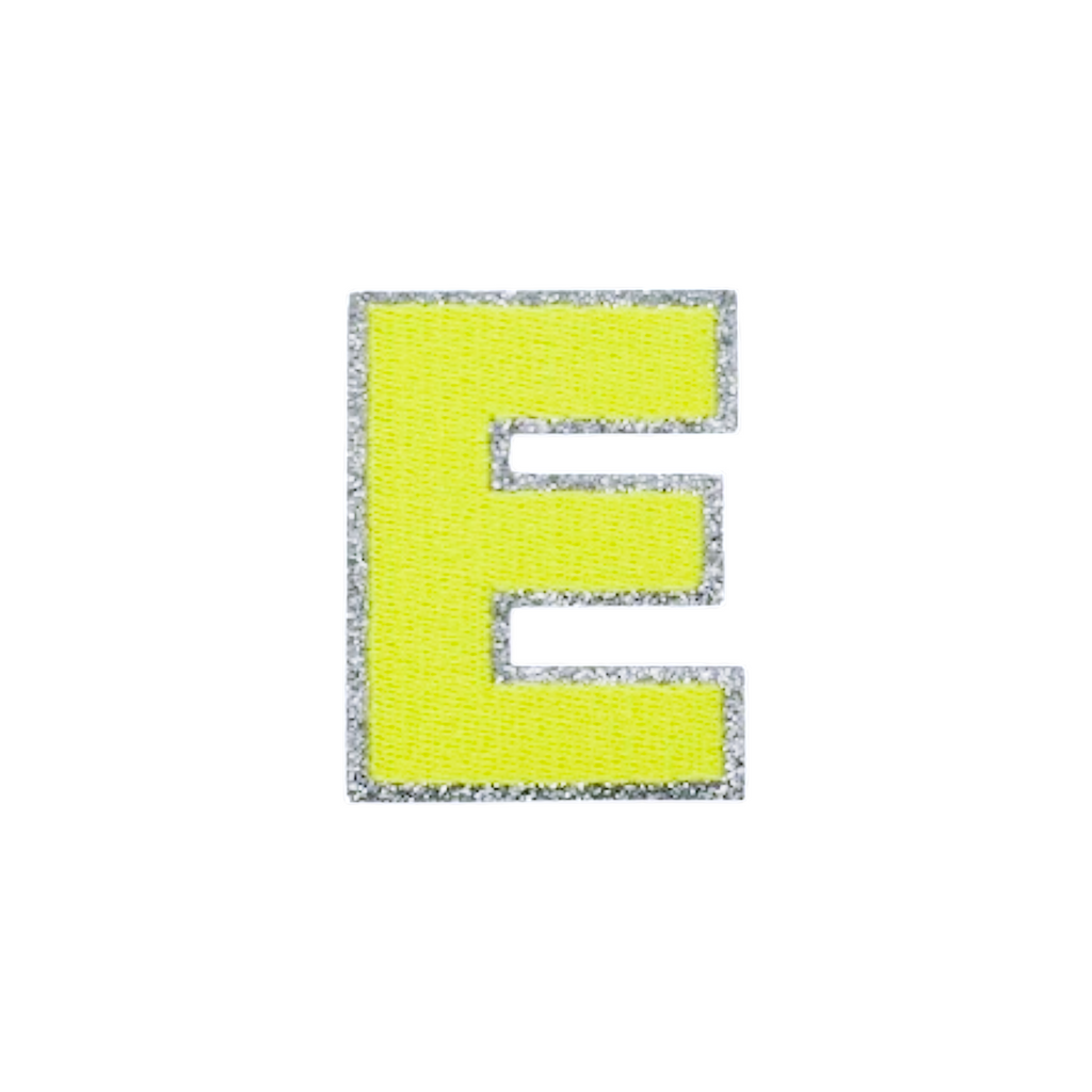 Glitzer Patches Neon gelb