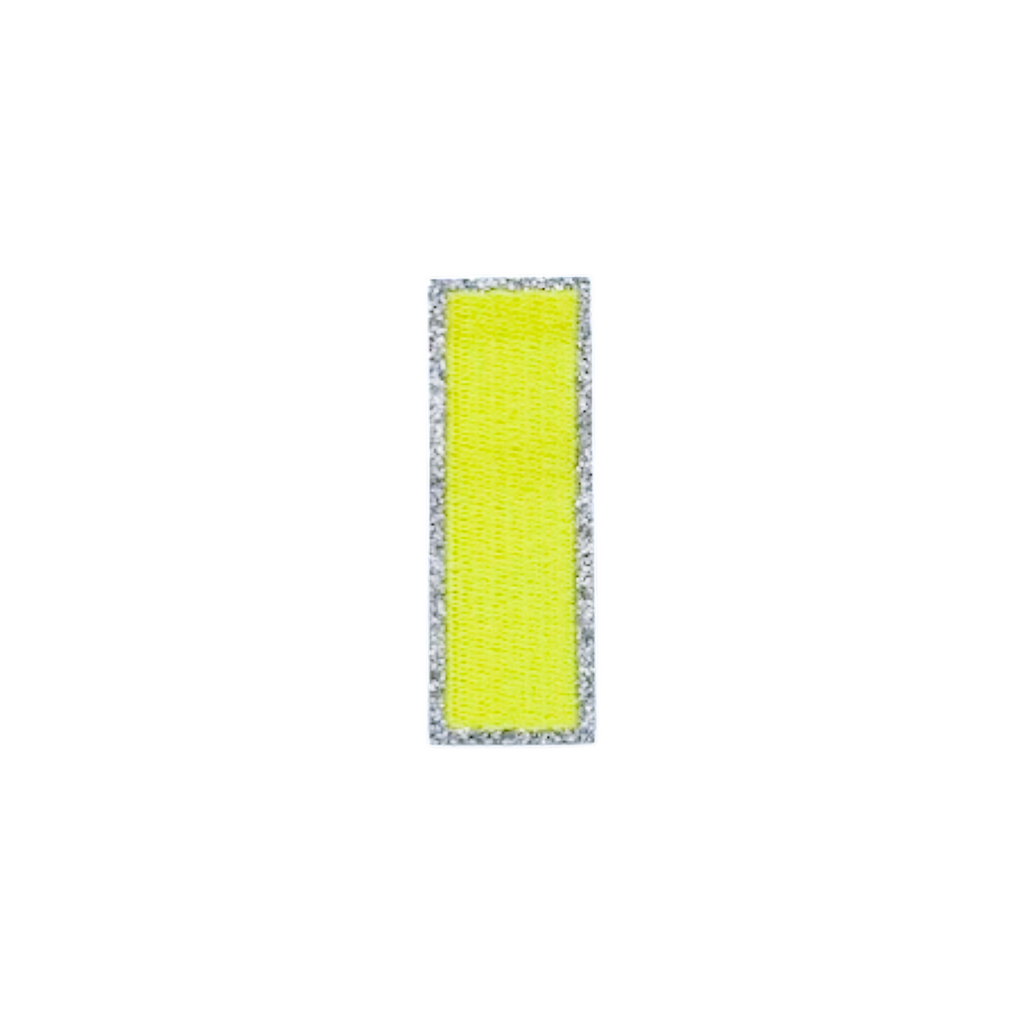 Glitzer Patches Neon gelb