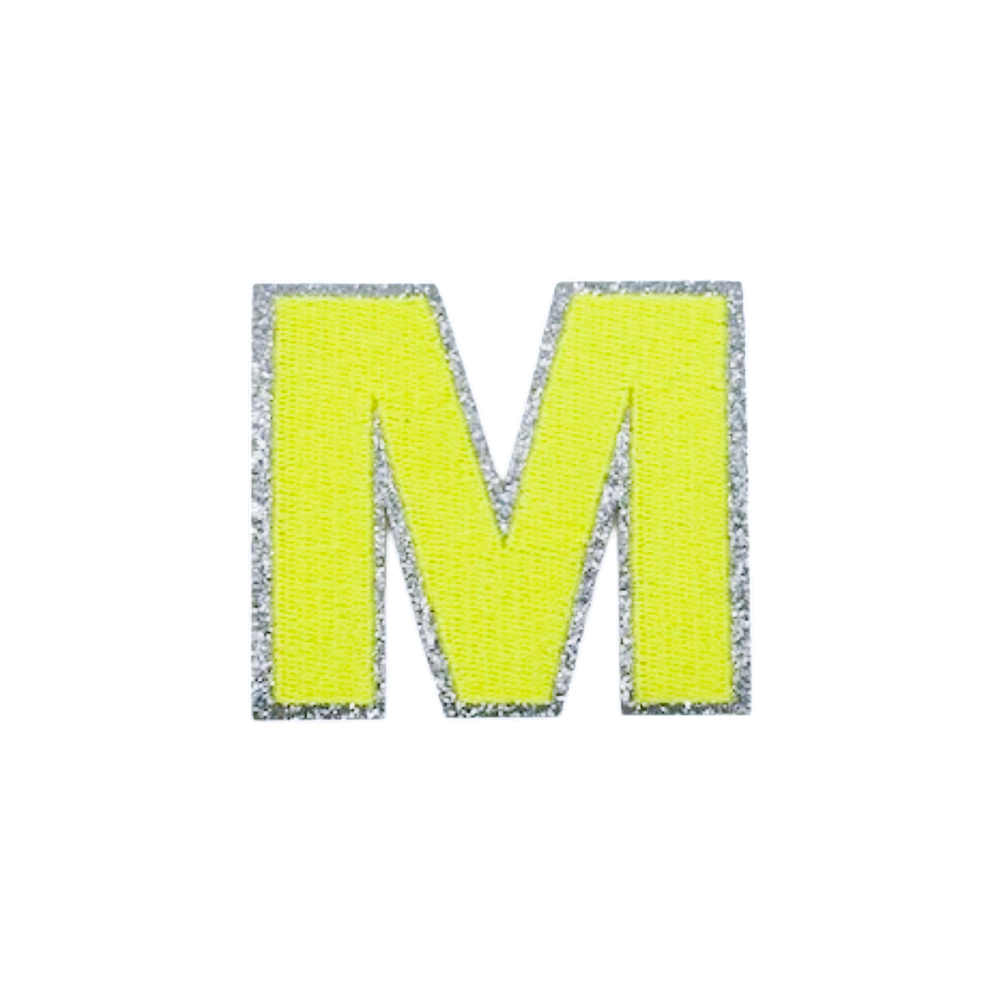 Glitzer Patches Neon gelb