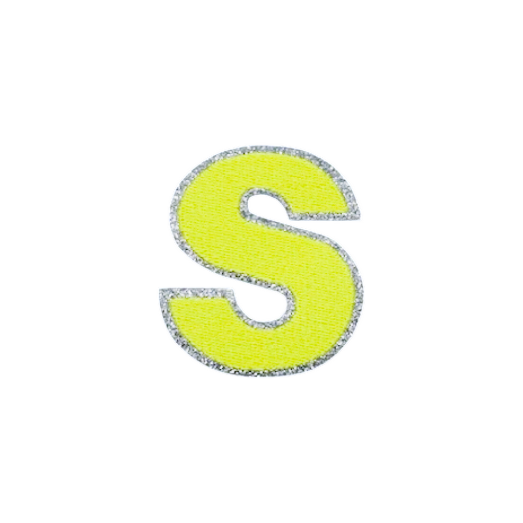 Glitzer Patches Neon gelb