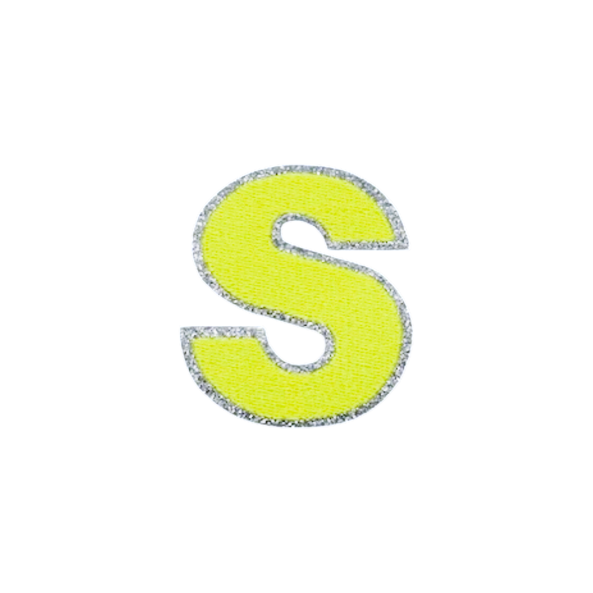 Glitzer Patches Neon gelb