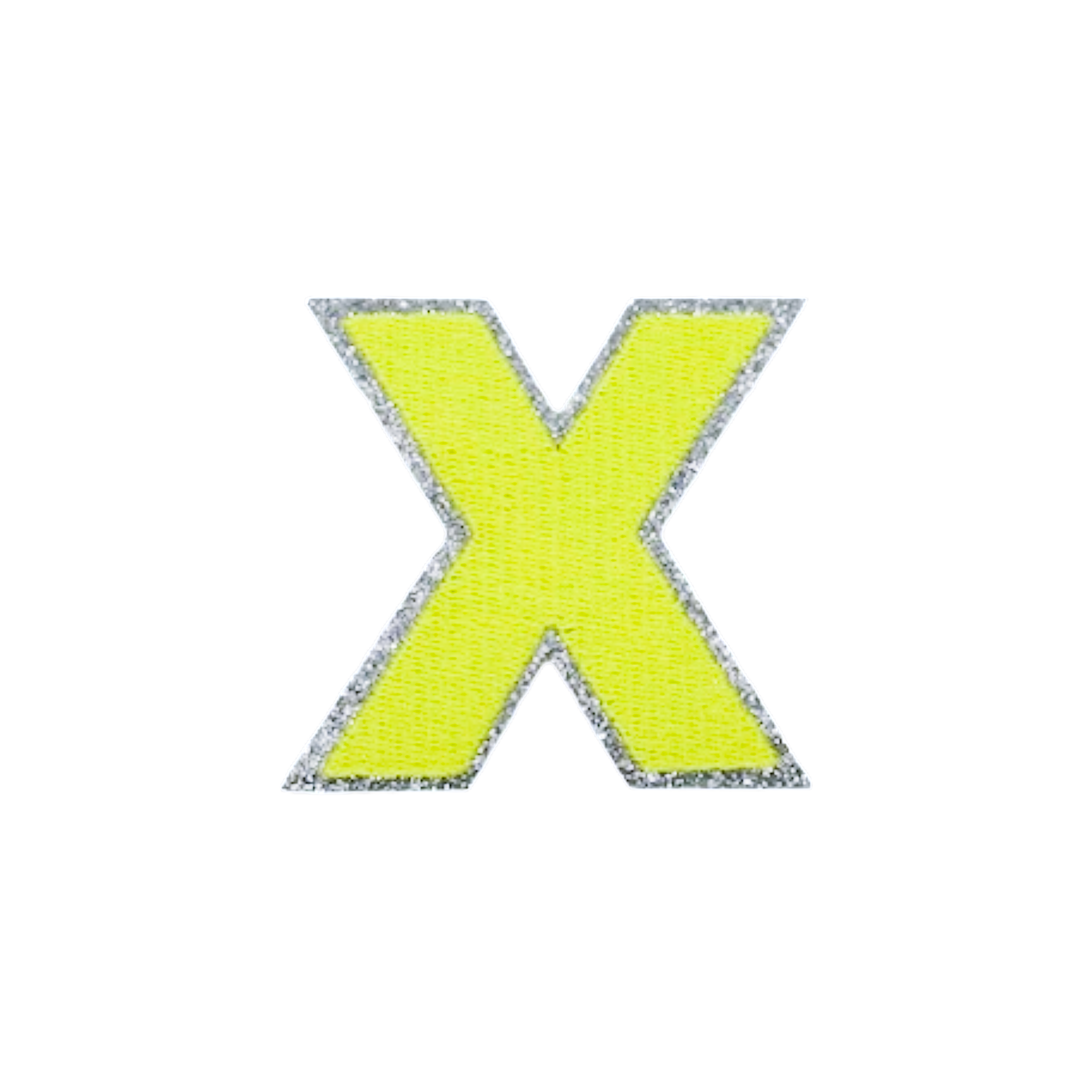 Glitzer Patches Neon gelb