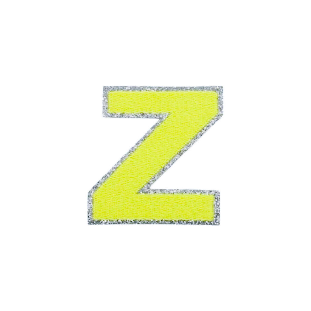 Glitzer Patches Neon gelb