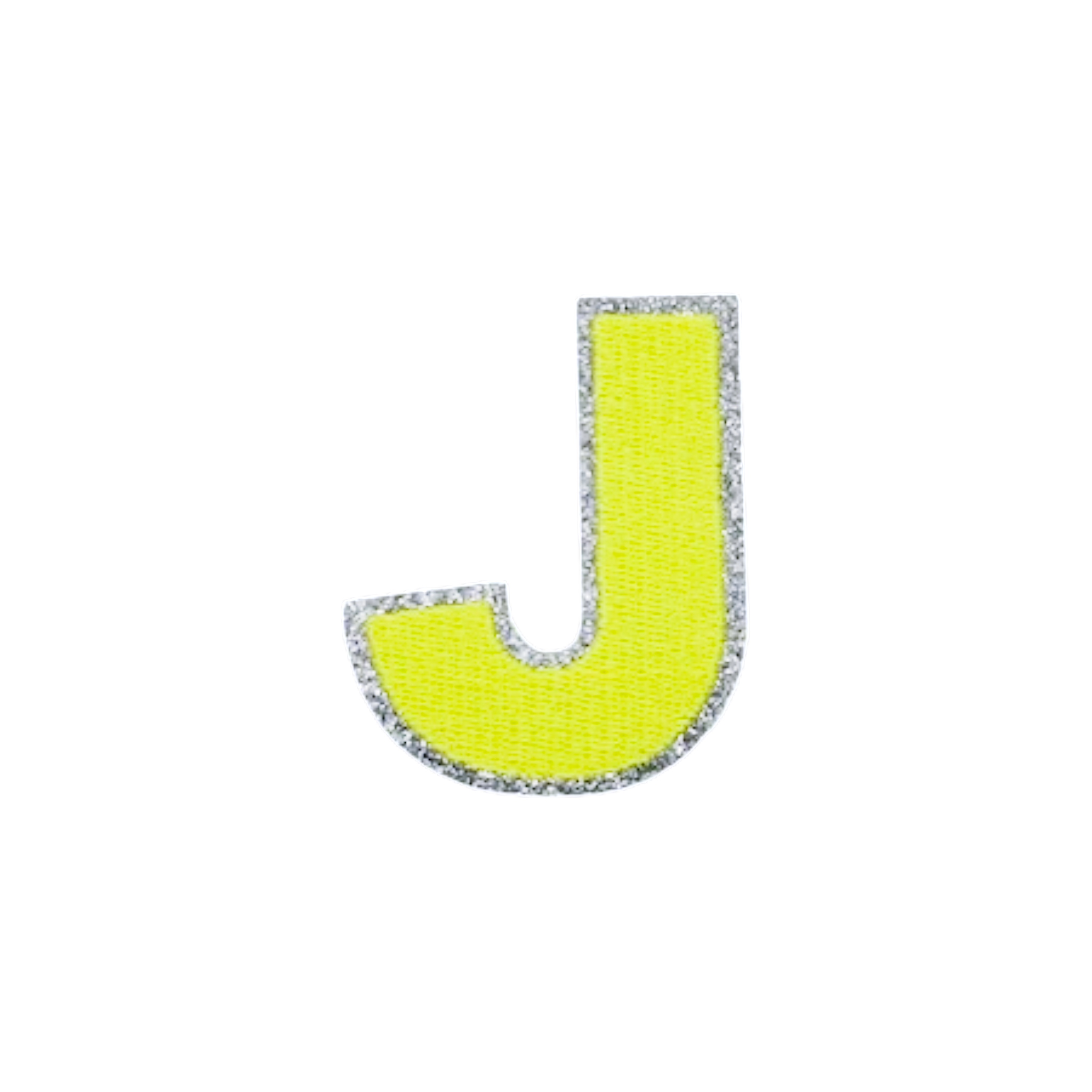 Glitzer Patches Neon gelb