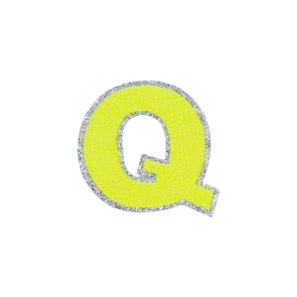 Glitzer Patches Neon gelb