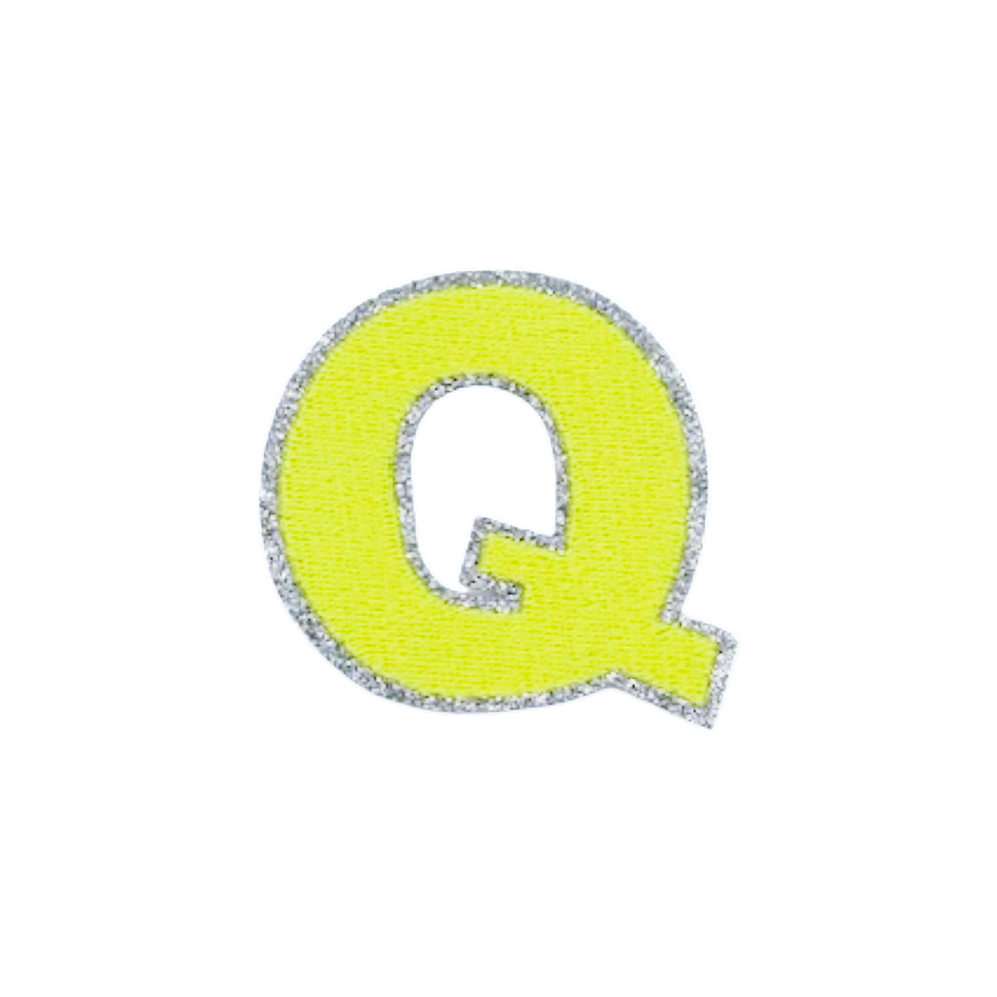 Glitzer Patches Neon gelb