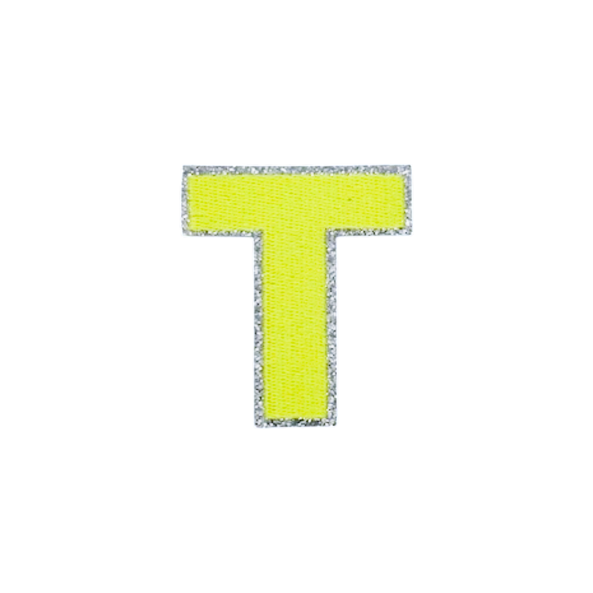 Glitzer Patches Neon gelb