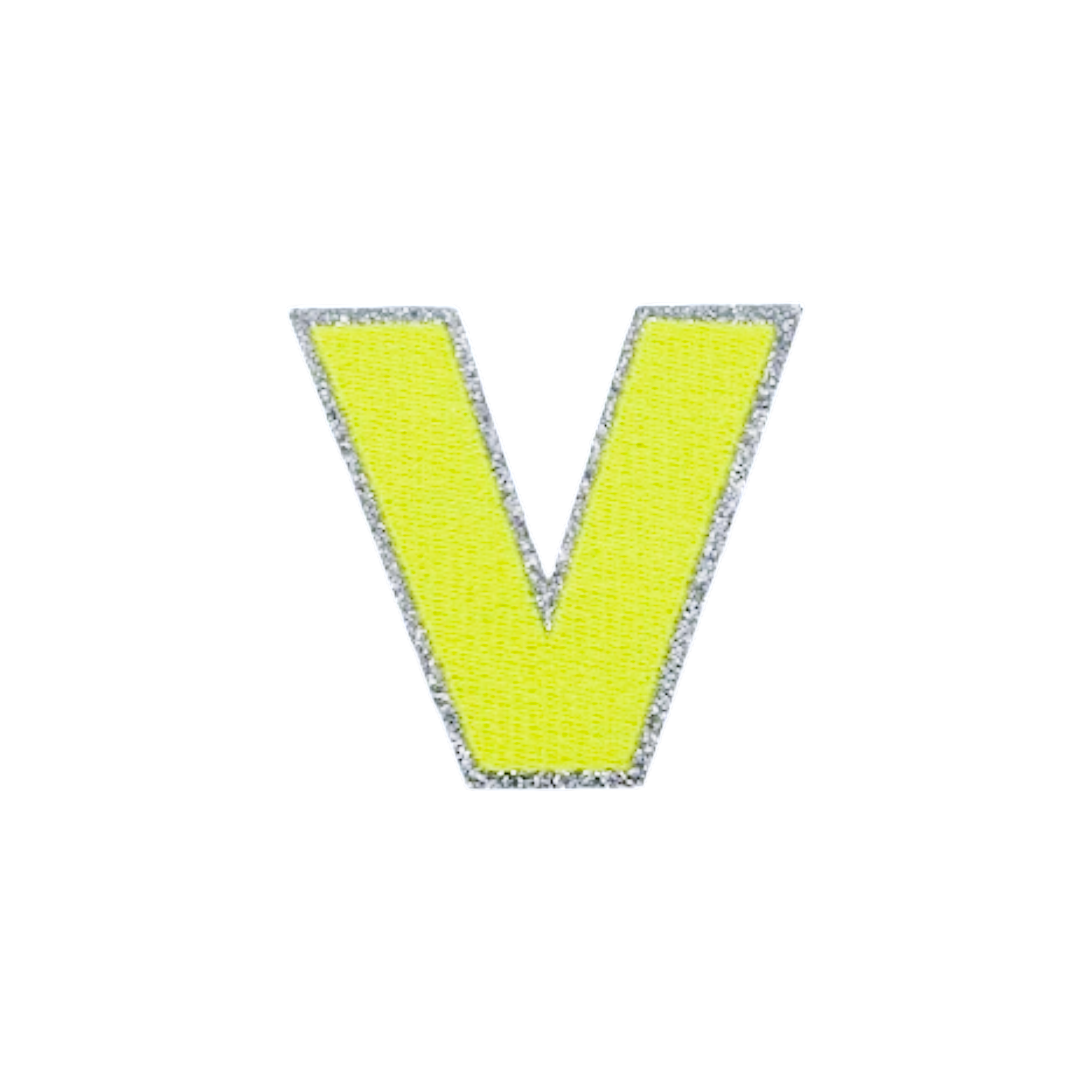 Glitzer Patches Neon gelb