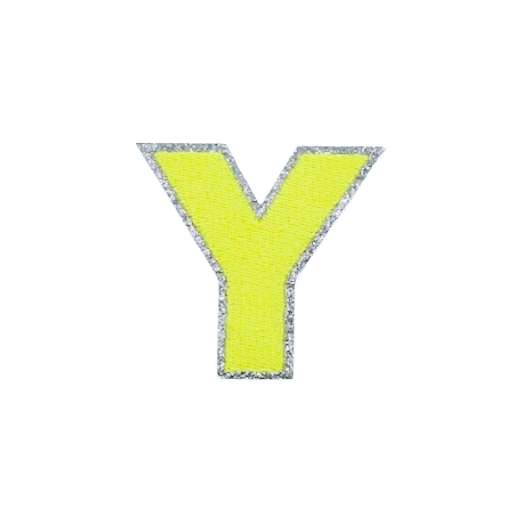 Glitzer Patches Neon gelb